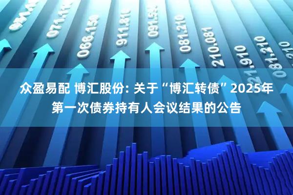 众盈易配 博汇股份: 关于“博汇转债”2025年第一次债券持有人会议结果的公告